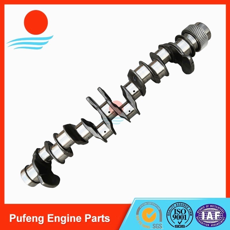 Isuzu 6WF1 crankshaft drop steel crankshaft with gear 112310